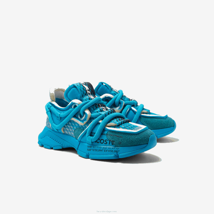 Жене л003 активне текстилне патике за писту 86882691 плава 11ц Lacoste