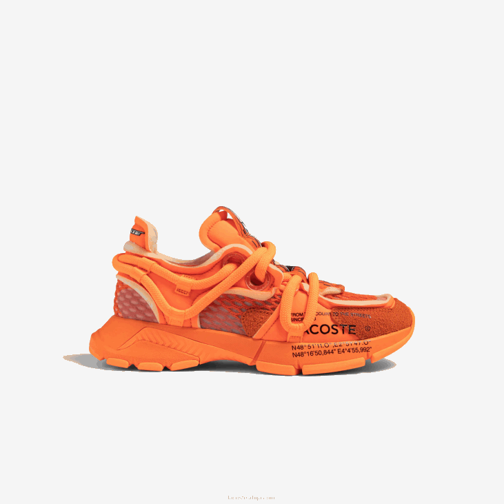 Жене л003 активне текстилне патике за писту 86882693 наранџаста 7а5 Lacoste