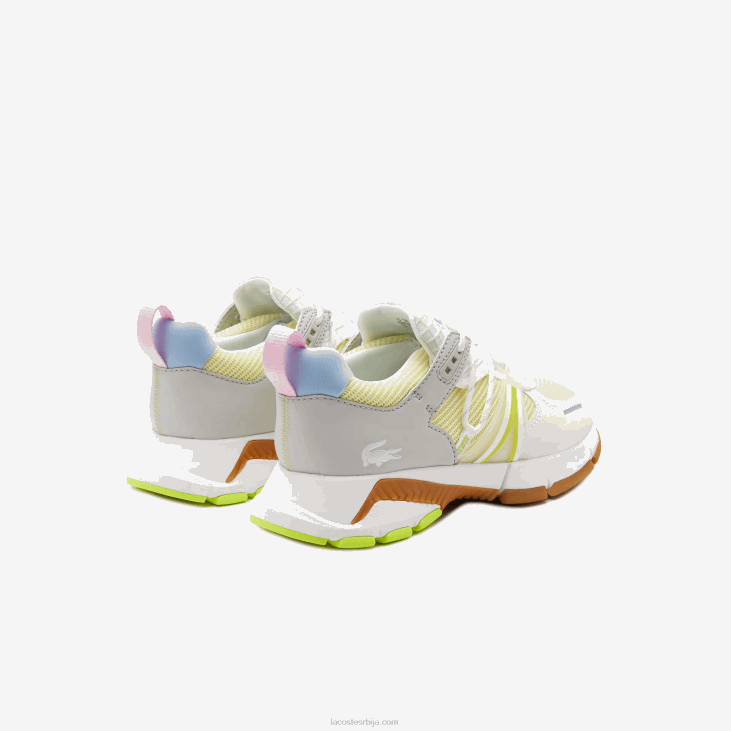 Жене л003 текстилне цолор-блок патике 86882753 бела/плава 080 Lacoste