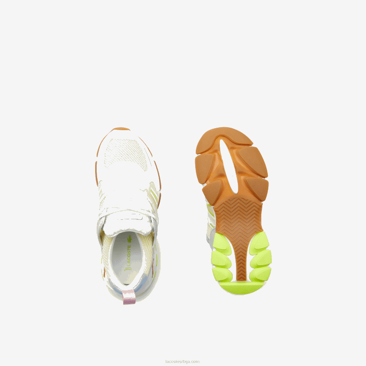 Жене л003 текстилне цолор-блок патике 86882753 бела/плава 080 Lacoste