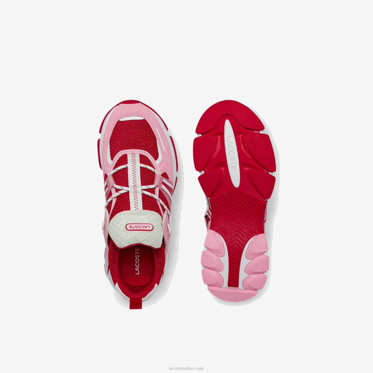 Жене л003 текстилне цолорблоцк патике 86882754 розе и беле ф50 Lacoste