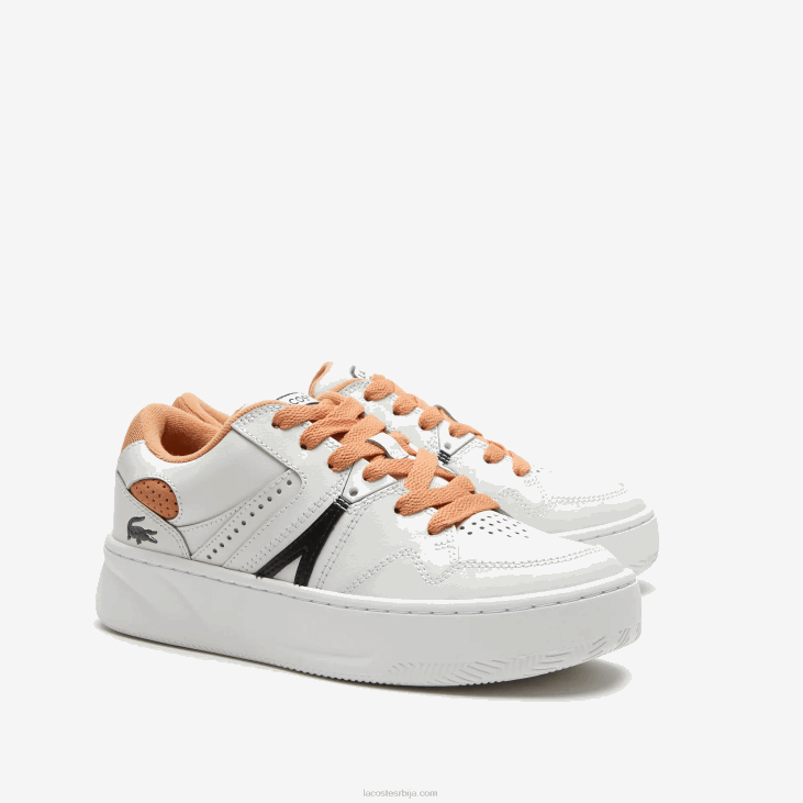 Жене л005 кожне патике 86882713 бела жута 291 Lacoste