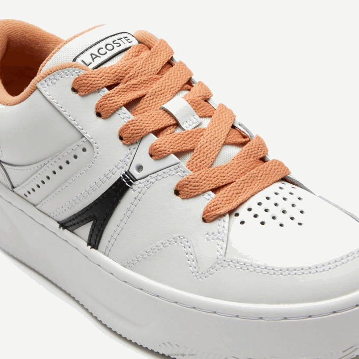 Жене л005 кожне патике 86882713 бела жута 291 Lacoste