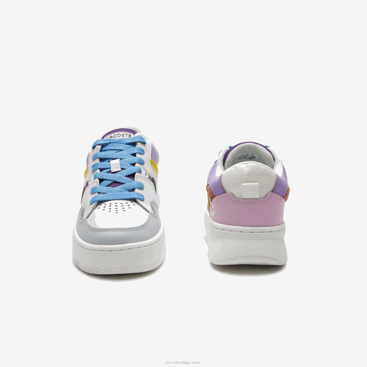 Жене л005 кожне патике 86882714 бела светлољубичаста 1т6 Lacoste