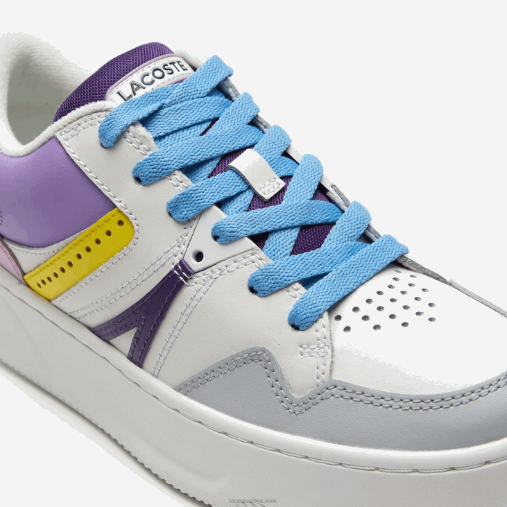 Жене л005 кожне патике 86882714 бела светлољубичаста 1т6 Lacoste