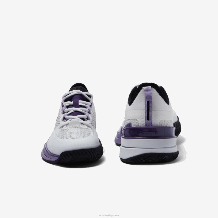 Жене аг-лт21 ултра текстилне тенисице 86882756 бела и љубичаста з54 Lacoste