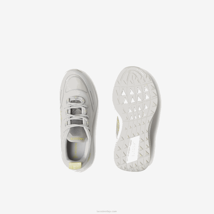 Жене активне 4851 текстилне патике 86882725 сиво бела 25г Lacoste