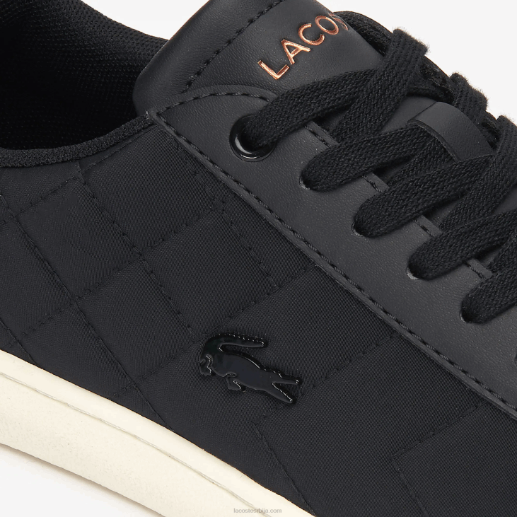 Жене царнаби ево прошивене патике 86882737 црно-бело 454 Lacoste