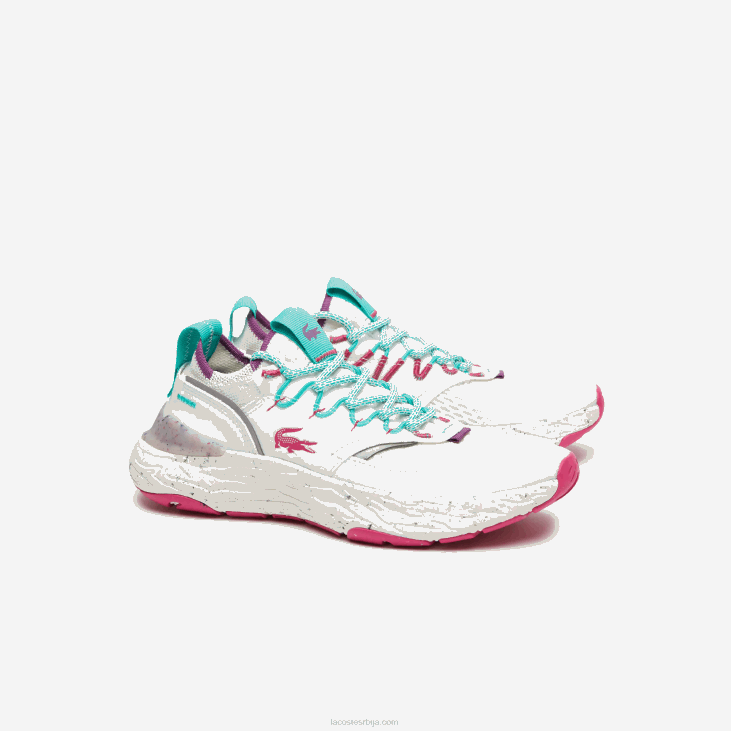 Жене ре-цомфор синтетичке и текстилне патике 86882739 бела и црвена 286 Lacoste