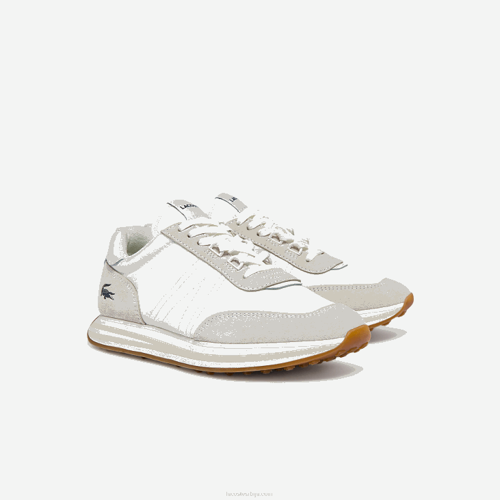 Жене л-спин текстилне патике са златним акцентом 86882744 бела 21г Lacoste