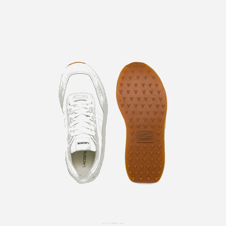 Жене л-спин текстилне патике са златним акцентом 86882744 бела 21г Lacoste