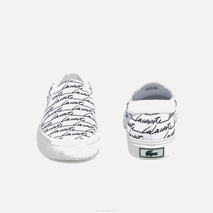 Жене скок служити платну одштампан слип он 86882707 бело и бело 65т Lacoste