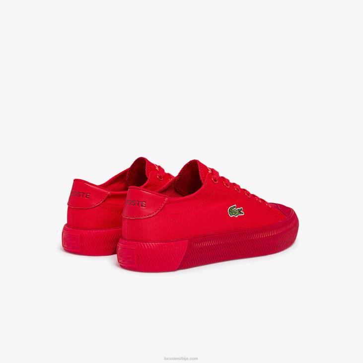 Жене грипсхот платнене патике у тоновима 86882748 црвена црвена рр1 Lacoste