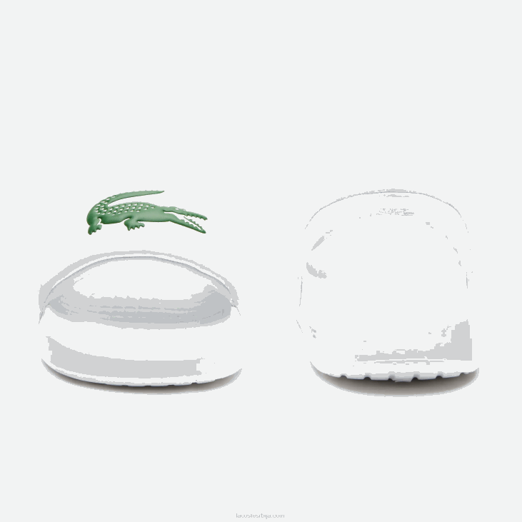 Жене цроцо 1.0 синтетички тобогани 86882685 бела/зелена 082 Lacoste