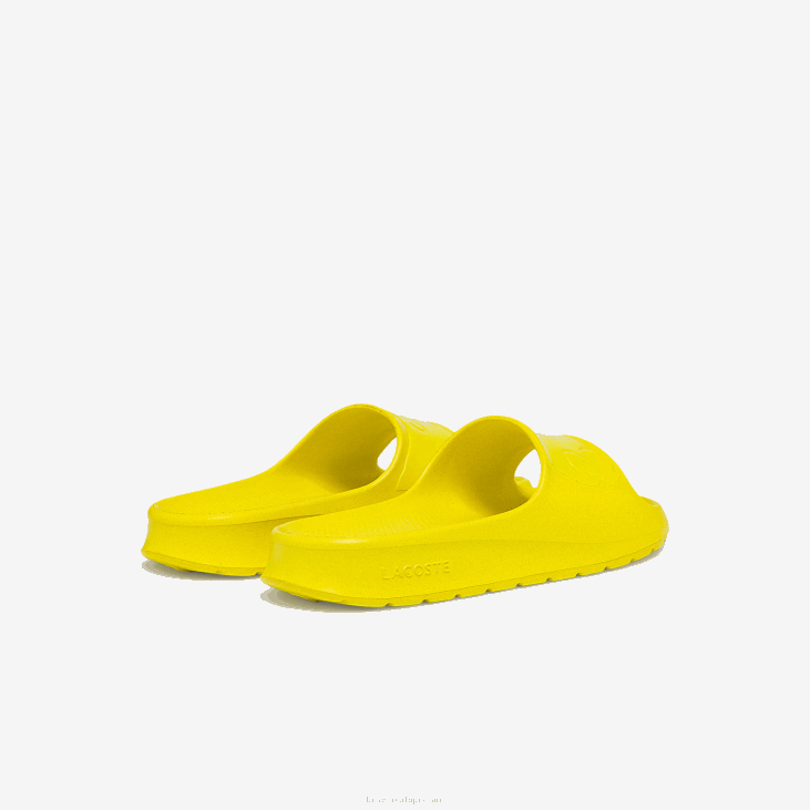 Жене цроцо 2.0 синтетички лого слајдови 86882712 светло жута ли2 Lacoste