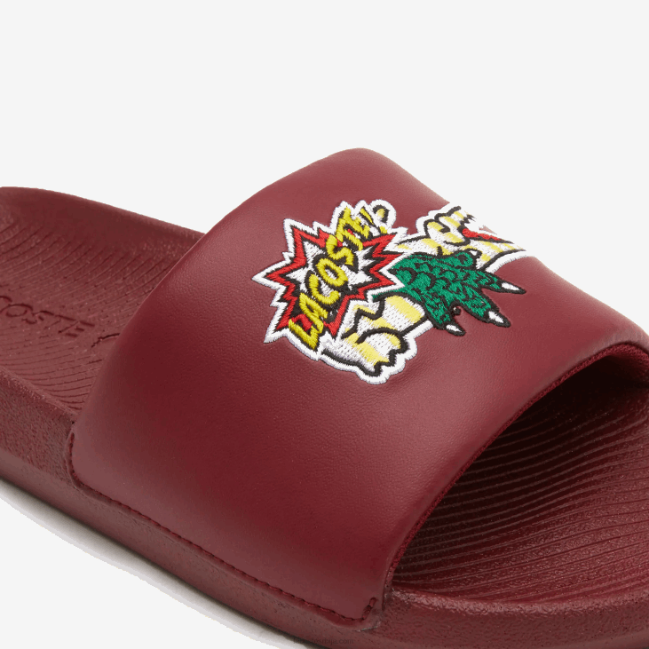 Жене кроко синтетички тобогани 86882706 бордо жута амр Lacoste