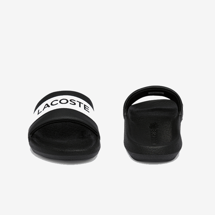 Жене кроко синтетички и текстилни тобогани 86882709 црно-бело 312 Lacoste