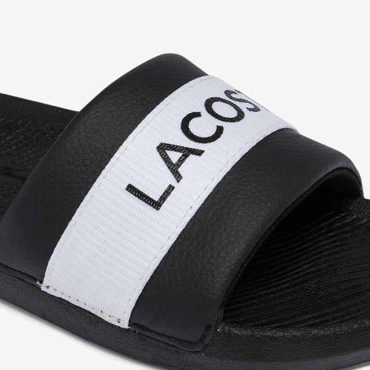 Жене кроко синтетички и текстилни тобогани 86882709 црно-бело 312 Lacoste