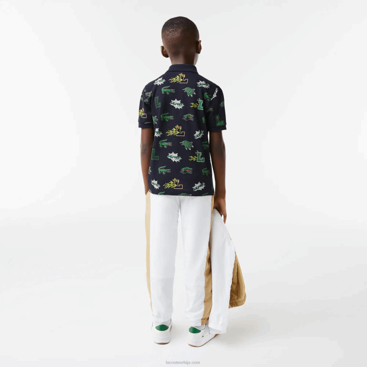 клинци комични ефекат крокодил поло 86882955 тамноплава 166 Lacoste