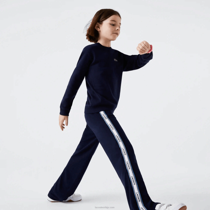 клинци дукс од памучног флиса 86882973 тамноплава 166 Lacoste