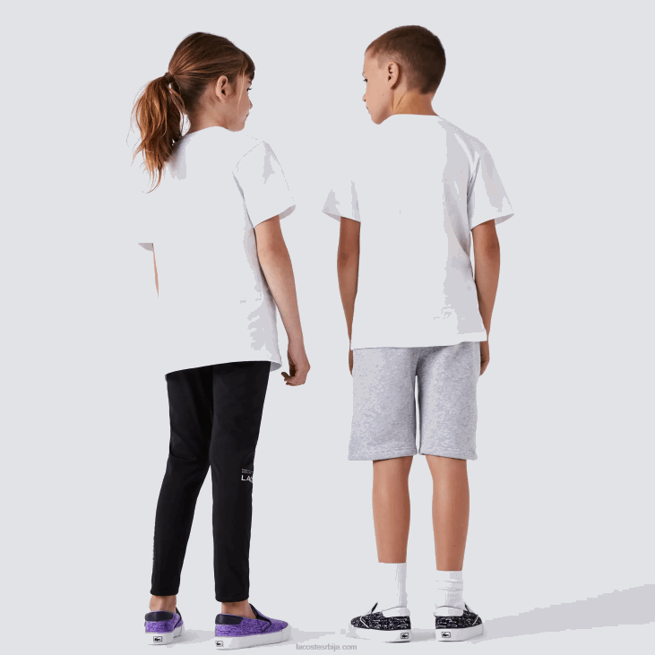 клинци мајица од памучног дреса са округлим изрезом 86882996 бела 001 Lacoste