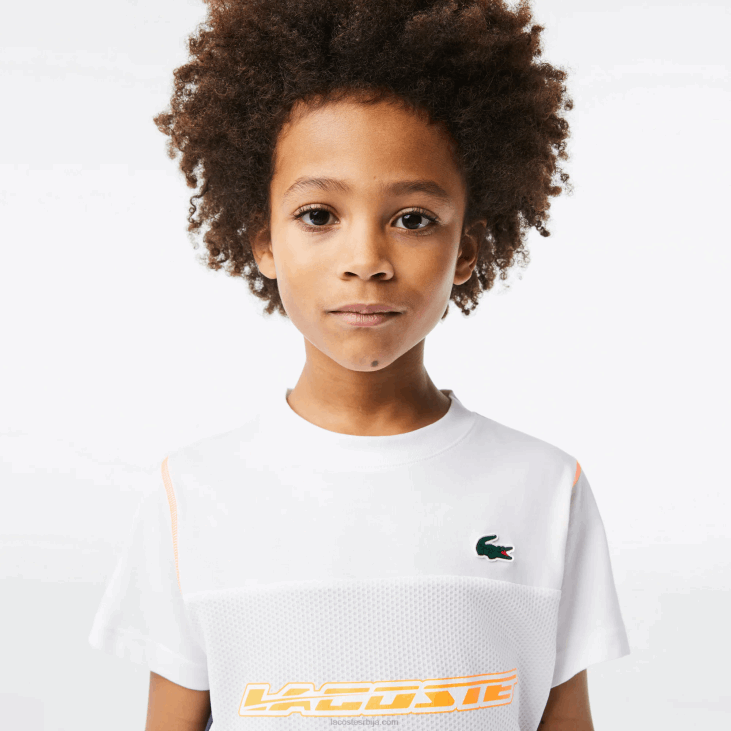 децаци мајица тениса к даниила медведева 86883005 бела плава наранџаста вии Lacoste