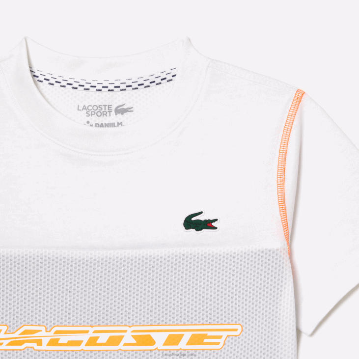 децаци мајица тениса к даниила медведева 86883005 бела плава наранџаста вии Lacoste