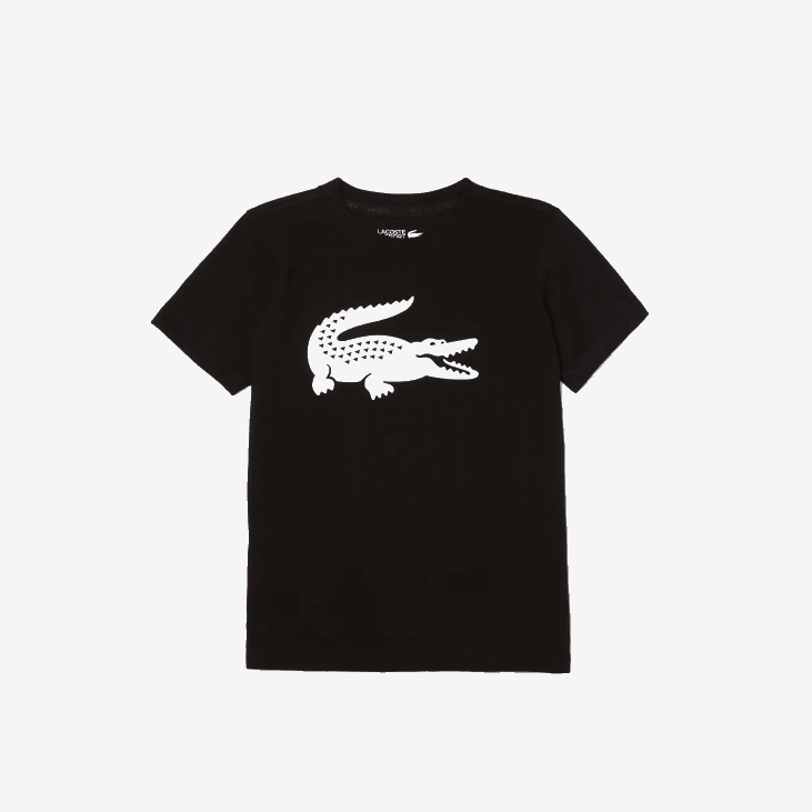 клинци спортски тениски технички дрес превелика крок мајица 86883020 црно бела 258 Lacoste