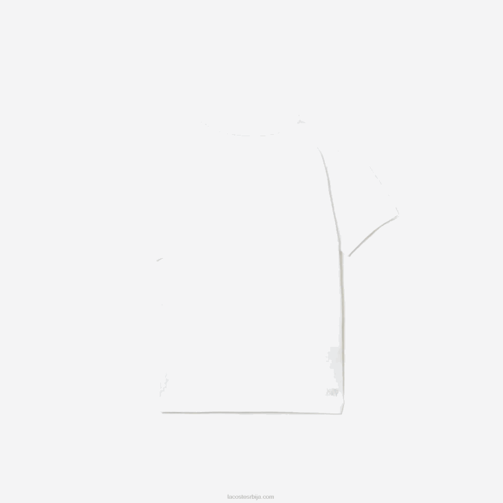 децаци спортска прозрачна памучна мајица 86883027 бела 001 Lacoste