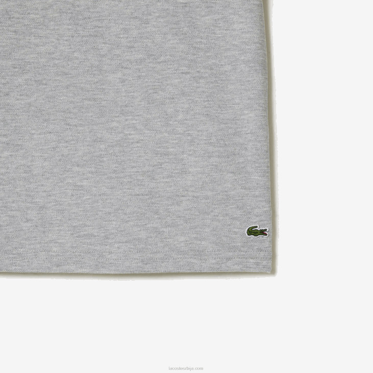 клинци Поло са контрастним принтом од органског памука 86883035 сиви кине цца Lacoste