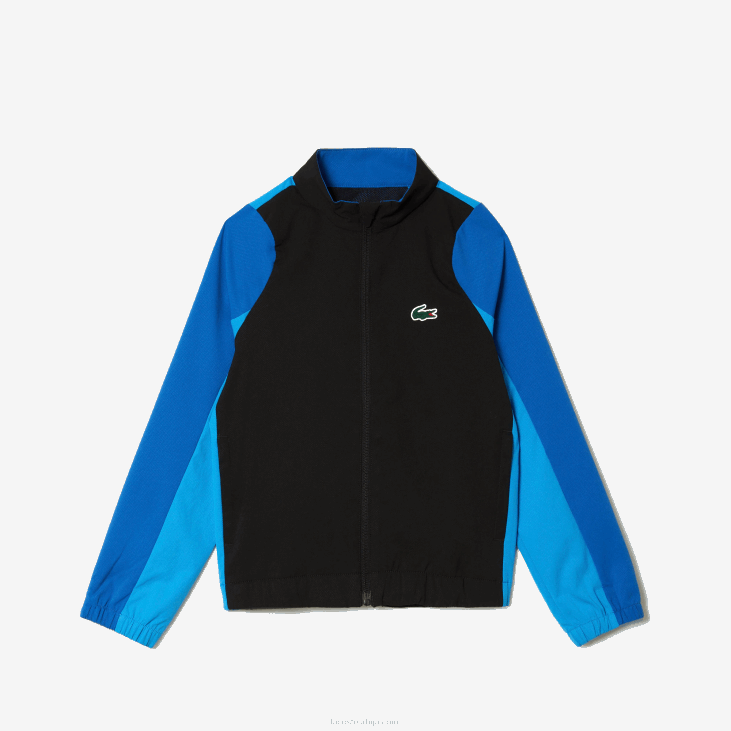 децаци тениски цолорблоцк јоггер сет 86883047 црно плаво жуто аиф Lacoste