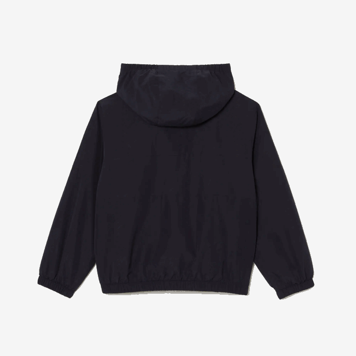 клинци јакна са капуљачом са патентним затварачем од рециклираног полиестера 86883053 тамноплава хде Lacoste