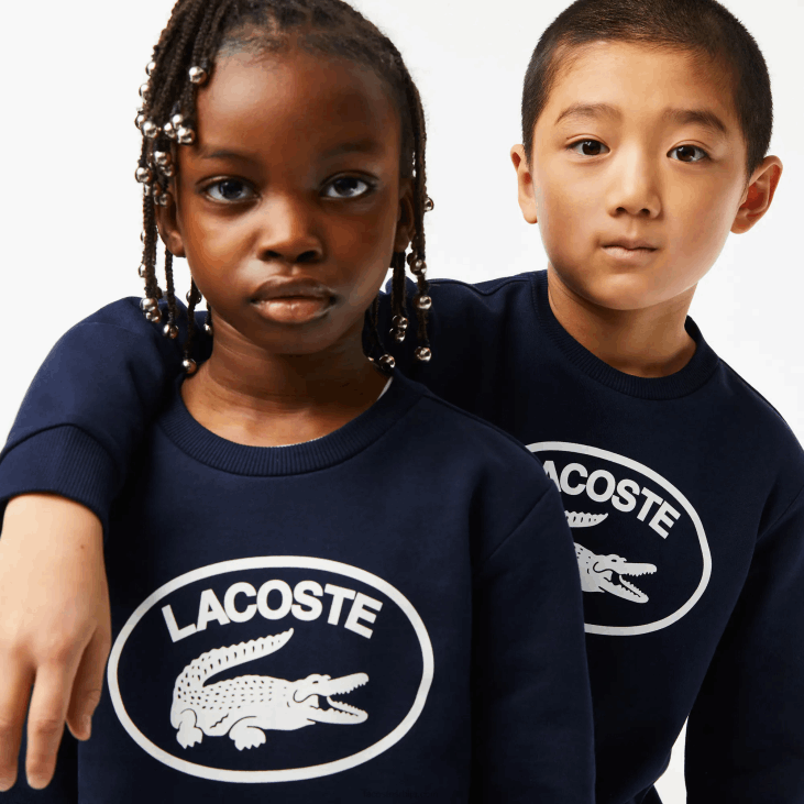 клинци Дуксерица у боји контрастног бренда 86883055 тамноплава бела 525 Lacoste