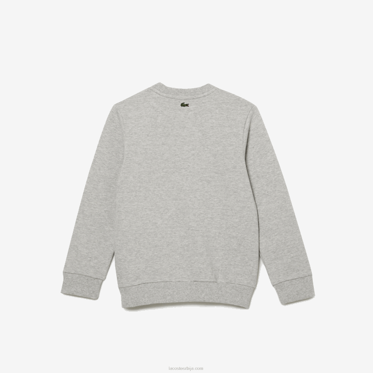 клинци Дуксерица у боји контрастног бренда 86883058 сива цхине бела бг3 Lacoste