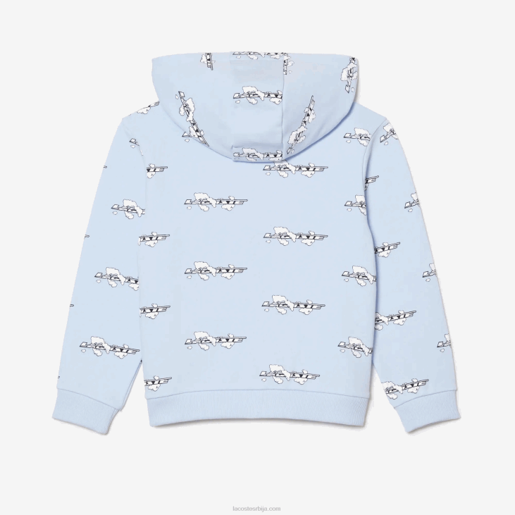 клинци дуксерица од органског памука 86883063 светло плава т01 Lacoste