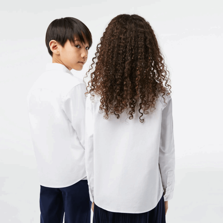 клинци контрастна џепна кошуља 86883080 бела беж нбн Lacoste