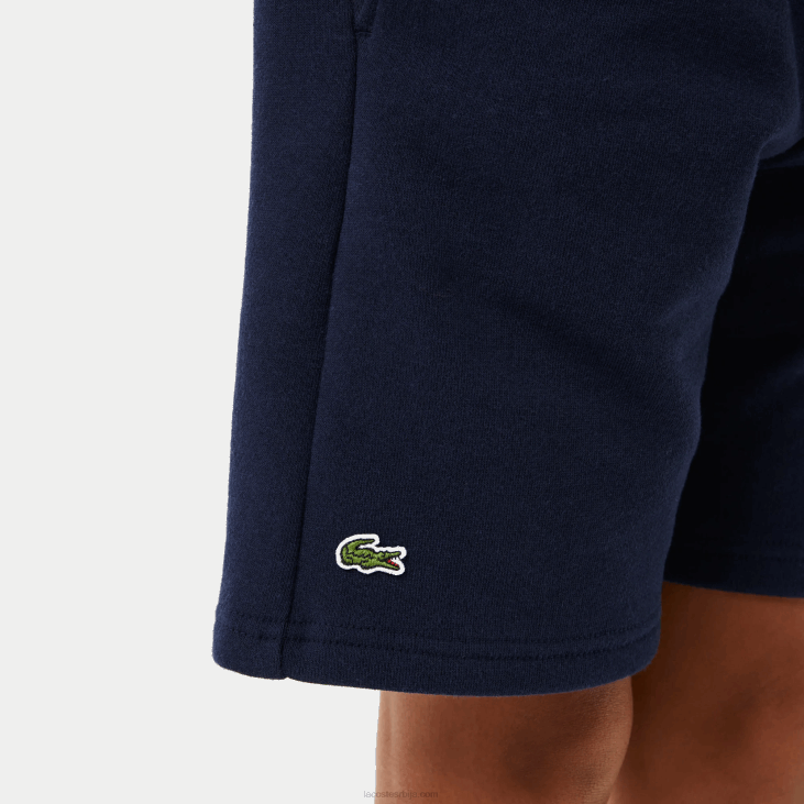 клинци шортс од органског брушеног памука 86883100 тамноплава 166 Lacoste