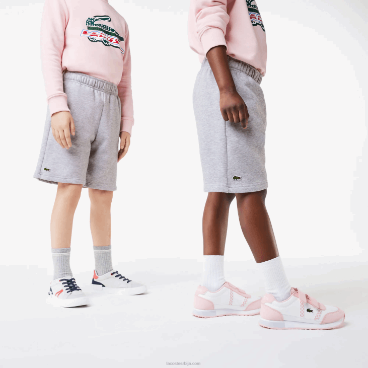 клинци шортс од органског брушеног памука 86883101 сиви кине цца Lacoste