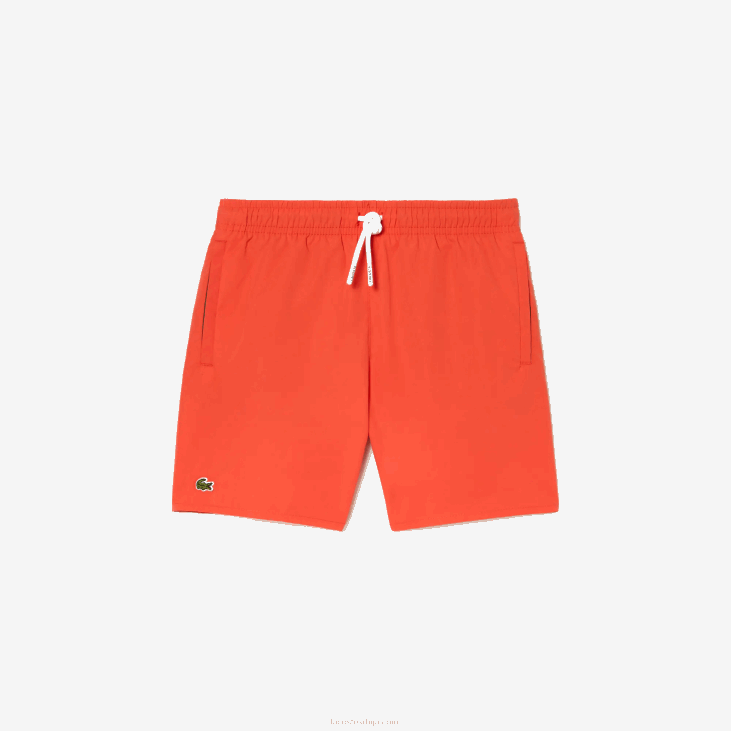 децаци брзосушећи чврсти шорц за купање 86883104 наранџасто зелена перика Lacoste