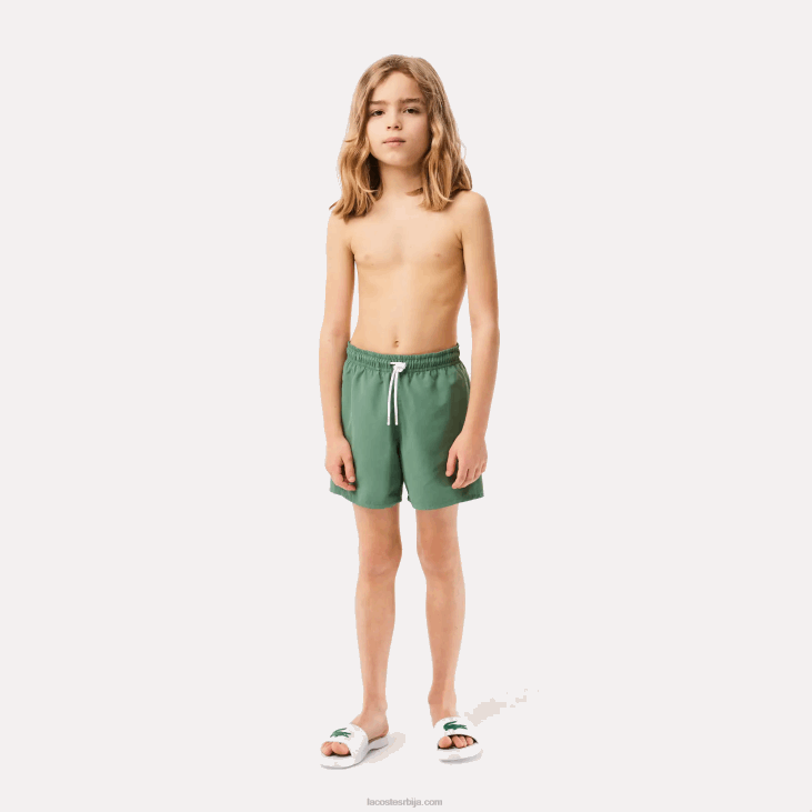 децаци брзосушећи чврсти шорц за купање 86883105 каки зелени виј Lacoste