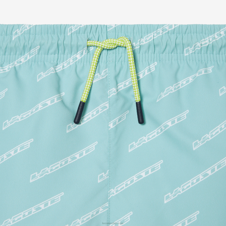 децаци штампане купаће гаће од рециклираног полиестера 86883108 минт лгф Lacoste
