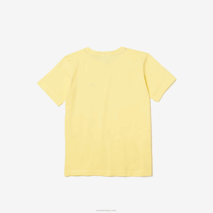 клинци мајица од памучног дреса са округлим изрезом 86883132 жута 107 Lacoste