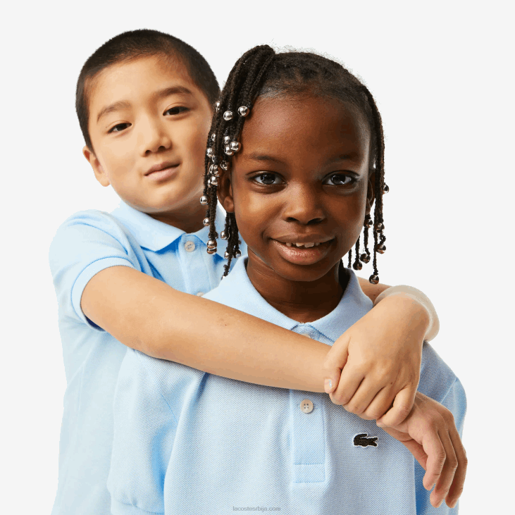 клинци регулар фит петит пикуе поло 86883139 светло плава т01 Lacoste