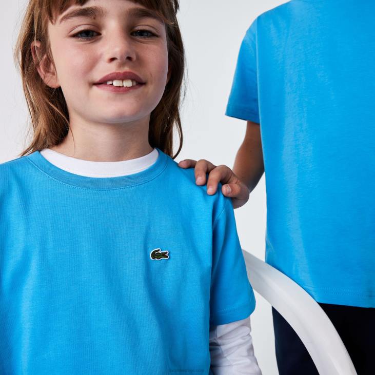 клинци мајица од памучног дреса са округлим изрезом 86883166 плава 4ка Lacoste