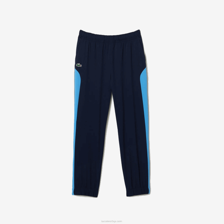 клинци спортска колор-блок тениска тренерка 86883186 тамноплава и25 Lacoste