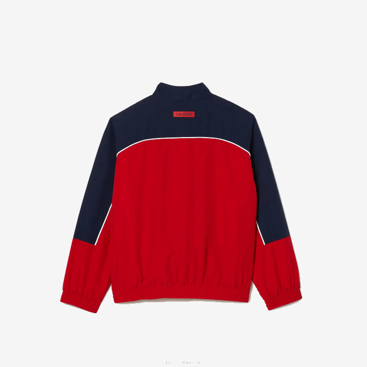 децаци спортска колор-блок тренерка 86883210 црвена тегет 528 Lacoste