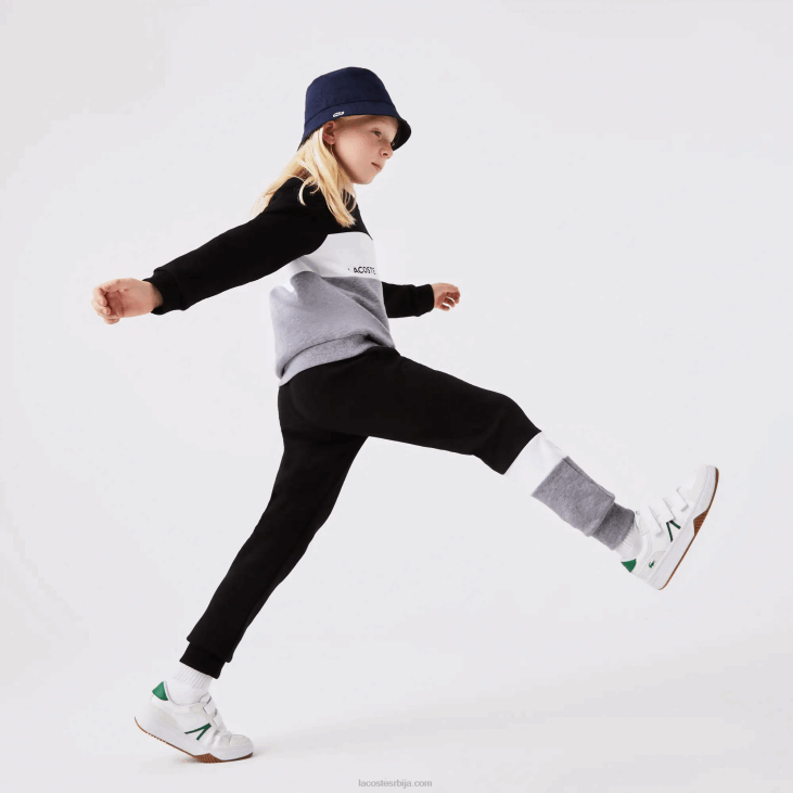 клинци брендиране панталоне 86883214 црно бела сива кине нуа Lacoste