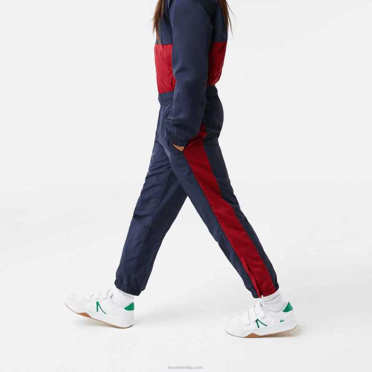 клинци панталоне са контрастним тракама 86883225 тамноплави бордо луб Lacoste