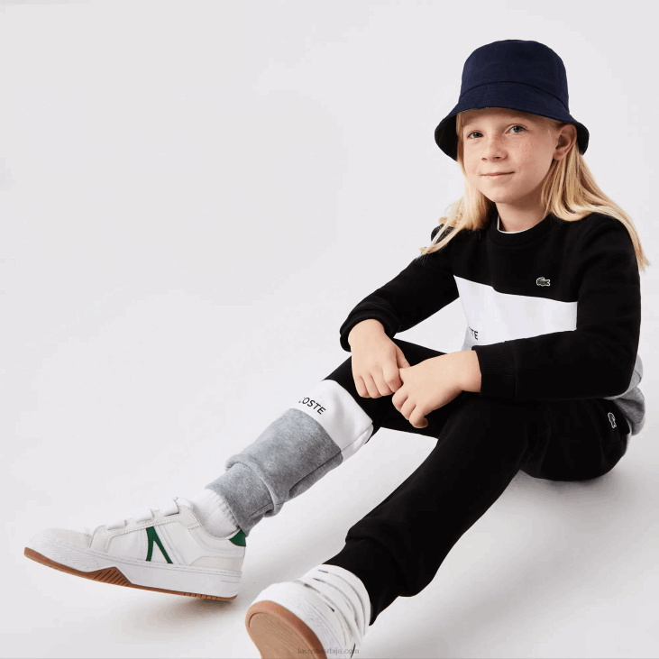 клинци брендирани дукс са округлим изрезом 86883236 црно бела сива кине нуа Lacoste