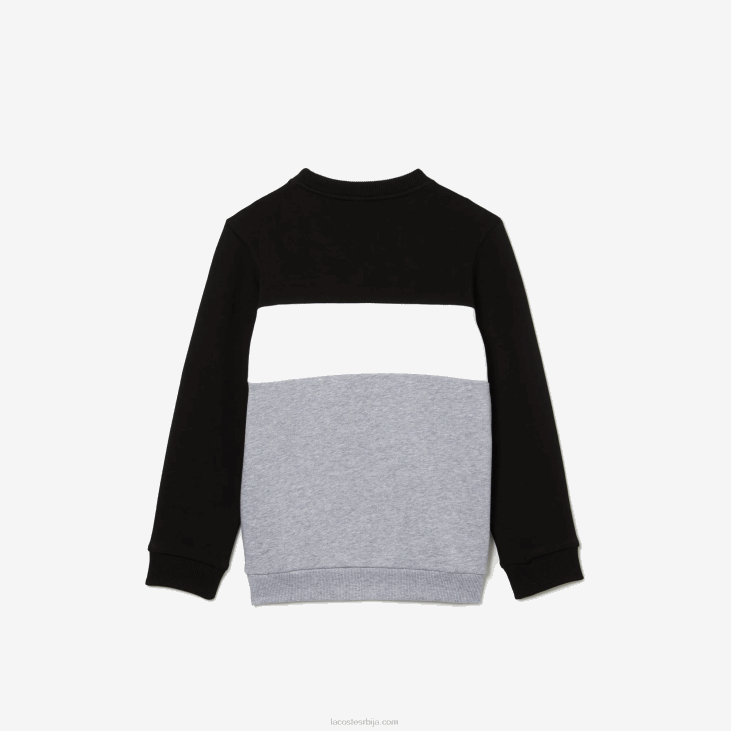 клинци брендирани дукс са округлим изрезом 86883236 црно бела сива кине нуа Lacoste